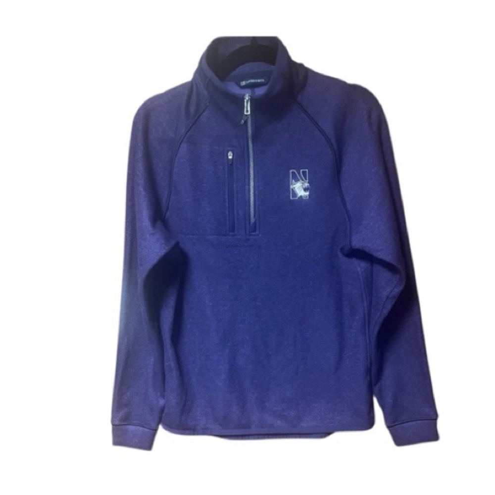 Cutter & Buck‎ Northwestern Wildcats Purple Mainsail Half Zip Pullover
